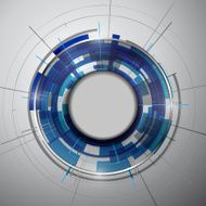 Abstract Modern technology circles vector background N20