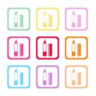 Vector lipstick isolated icon Illustration EPS10 N13
