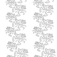 Abstract flower background contour