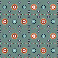 ethnic fabric seamless background pattern vector N2