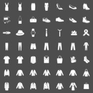 Vector Set of 49 Clothes Icons N5