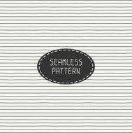 Vector horizontal line stripes geometric seamless pattern Hand drawn doodles