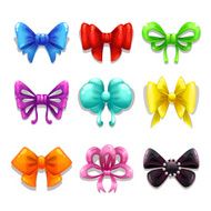 Colorful bows set N2