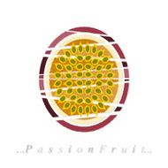 Vector of fruit passion fruit icon