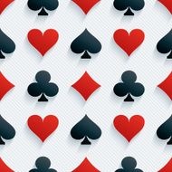 Card Suit Seamless Background