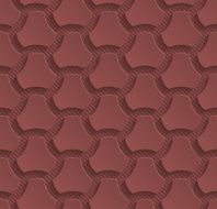 Marsala color vector seamless pattern with 3D effect N22