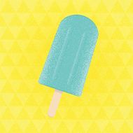Vector triangular background with ice-cream