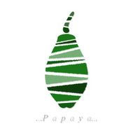 Vector of fruit papaya icon