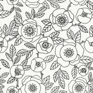 Vintage pattern with flower N2