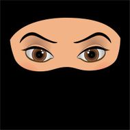 Religious Arabic Muslim Woman isolated on white background N3