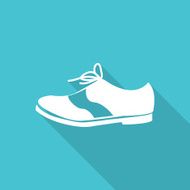 shoes flat icon with long shadow N11