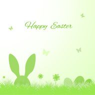 Happy Easter cute greeting card sample