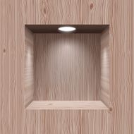 Wooden niche for presentation N2