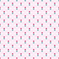 Paper Trendy Flat Flower Seamless Pattern Vector Illustration N23