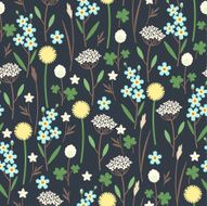 Meadow flowers seamless pattern N3