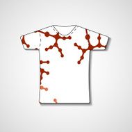 Abstract illustration on t-shirt N46