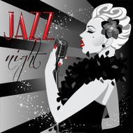 Party Invitation with sample text Black and White Poster