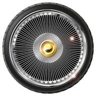 Retro wheel with spokes N2
