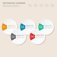 modern vector abstract step circle lable infographic elements N2