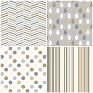 seamless stripes Cevron and polka dots background