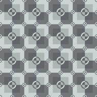 Circle-squares pattern in gray and white colors N2