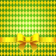 Textile background with satin bow