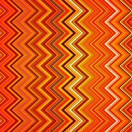 Abstract red orange white and black zig-zag warped stripes