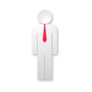 vector gentleman in the red tie