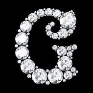 diamond letters with gemstones N43