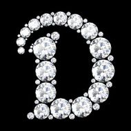 diamond letters with gemstones N44