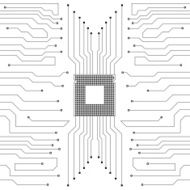 Circuit Board CPU Vector illustration Eps 10