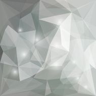 Abstract bright polygonal triangular background with glaring lights for design N33