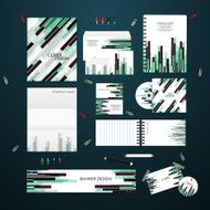 Stationery template design set N7