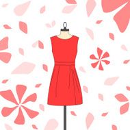 Women&#039;s short red dress