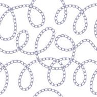 Silver chains on white background N4