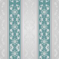 Vector repeating pattern with floral ornament in vintage style N4