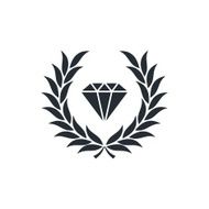 diamond inside wreath N6