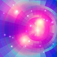 Mosaic spectrum background blue