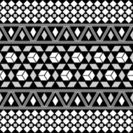 Tribal Seamless Pattern Ethnic Vector Background N20