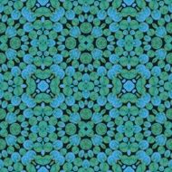 Background tile with small round patterns in green and blue