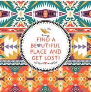 Ethnic vector pattern in mexican style N5