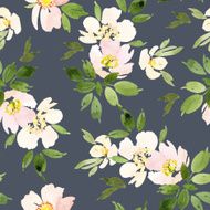 Watercolor flower pattern N83