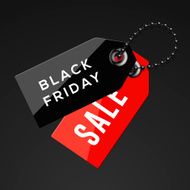 Black Friday sales tags