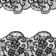 Seamless lace border Invitation card N3