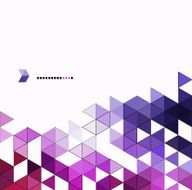 Abstract technology background with color triangle