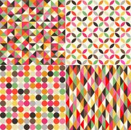 seamless multicolor geometric tiles pattern
