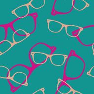 Seamless vector pattern with sunglasses N4