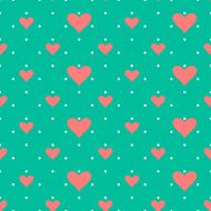 seamless pattern small dots hearts