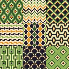 seamless colorful retro geometric pattern N3