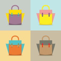 Set of Colorful Women Bag